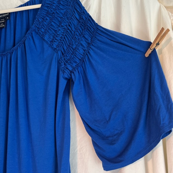 Max Edition Elastic Scoop Neck Blouse - Picture 5 of 8